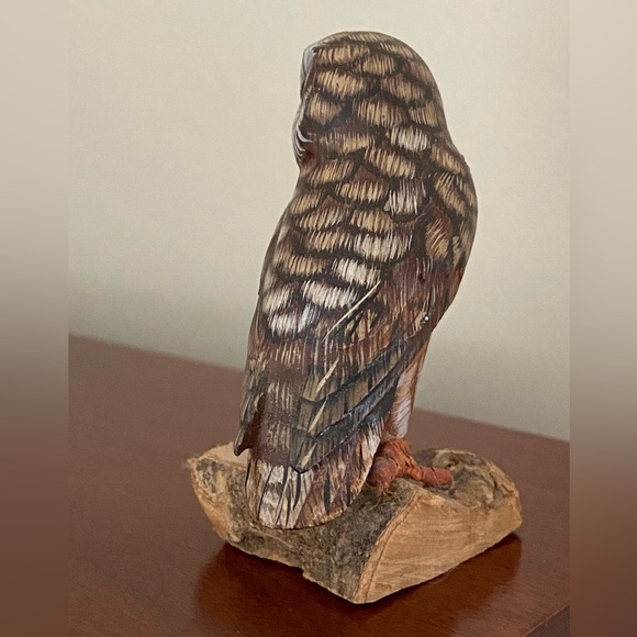 John Madison Woodcarved Spotted Owl Hand Carved And Hand Painted - Picture 4 of 8